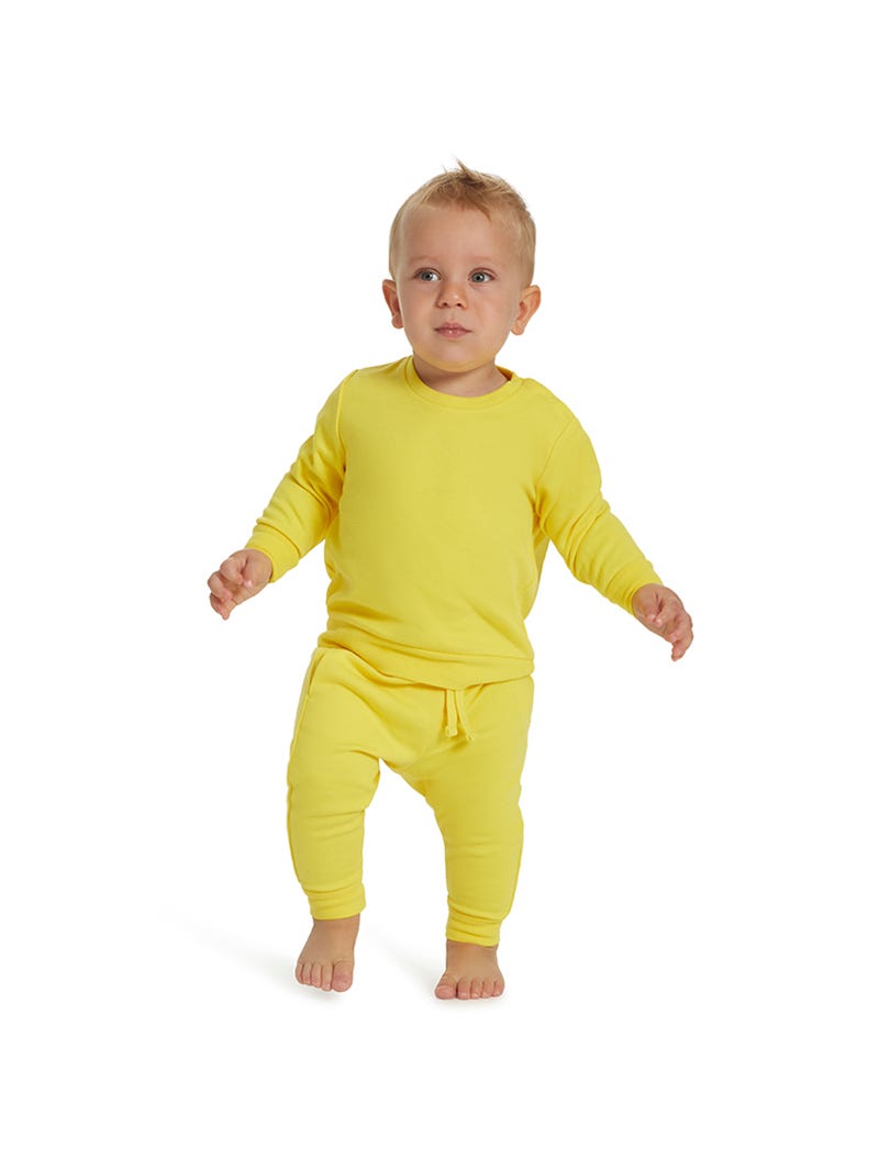Baby yellow crew neck clearance