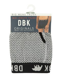 DBK Grey & Black Geo Print Trunks