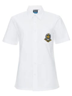 Jnr SS White Shirt With Emb