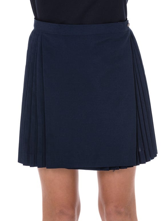 Navy Pleated Netball Skirt Lowes Menswear