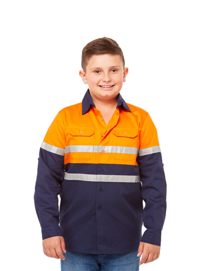 Lowes Unisex Kids Orange Work Shirt