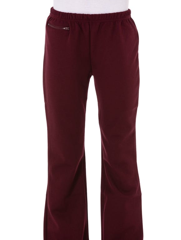 Maroon tracksuit pants best sale school