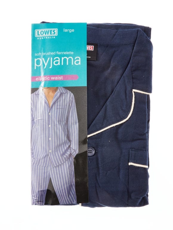 Lowes Elastic Waist Flannelette Pyjamas Lowes Menswear