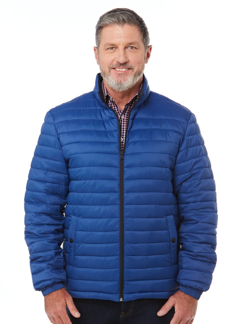 Cobalt blue outlet puffer jacket