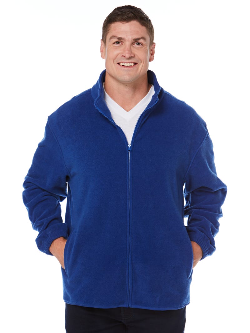 Lowes Cobalt Blue Polar Fleece Zip Jacket Lowes Menswear