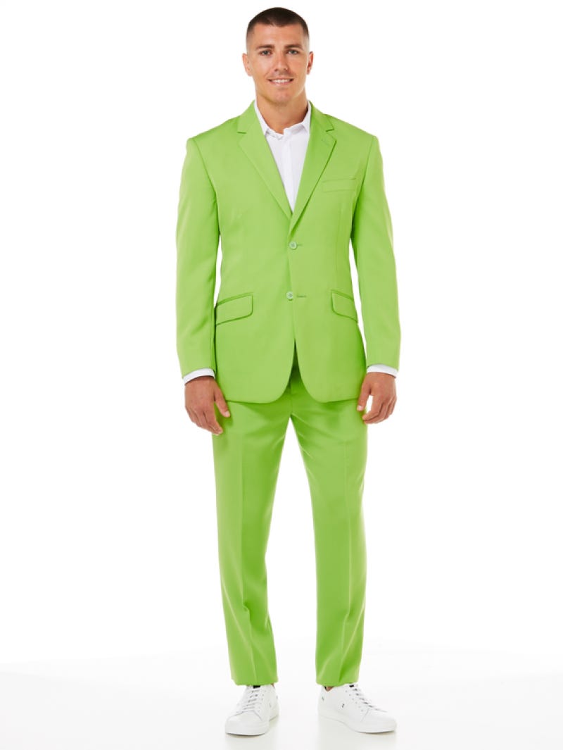 Green suit jacket discount men