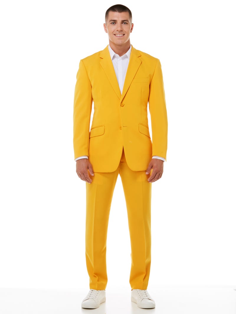 Yellow suit jacket store