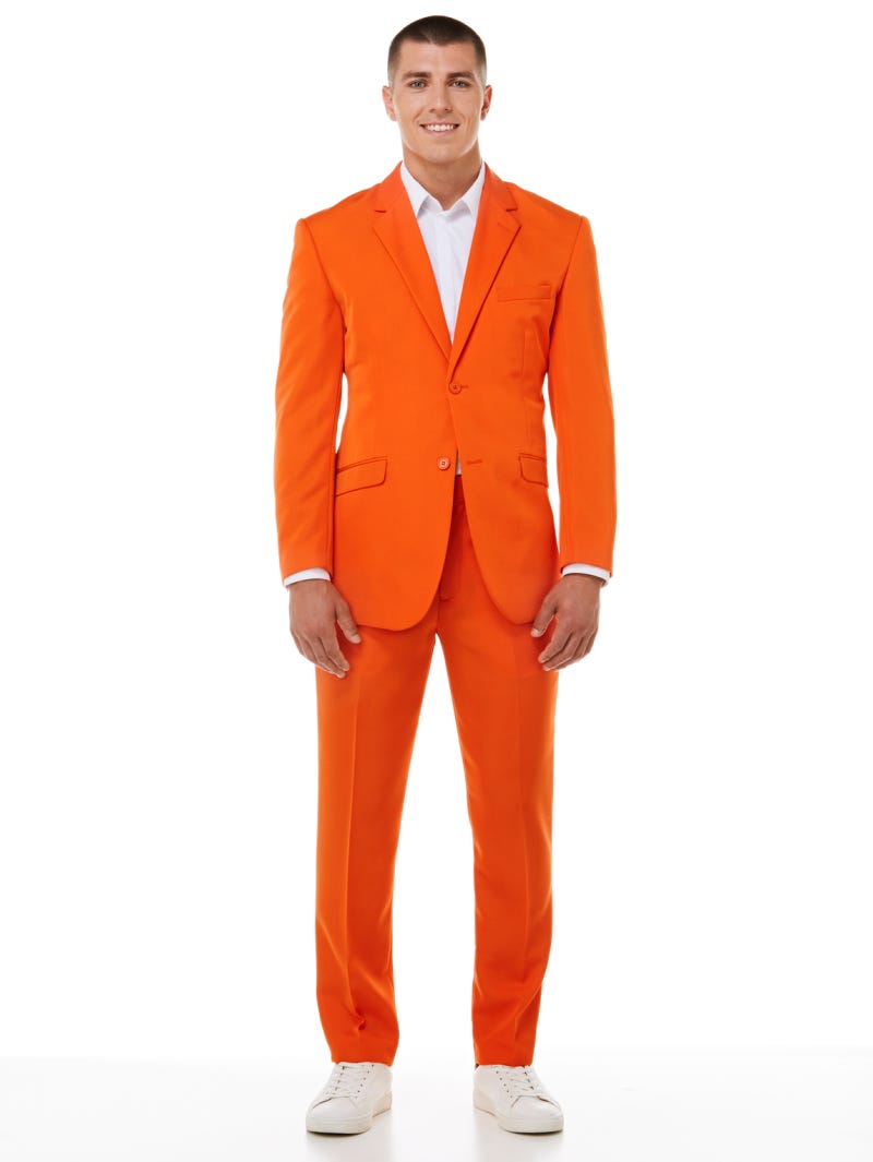Orange tailored jacket discount
