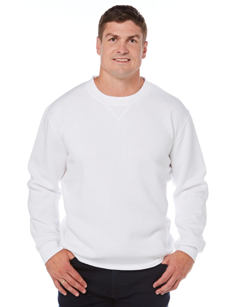 Lowes Crew Neck Sloppy Joe White Lowes Menswear
