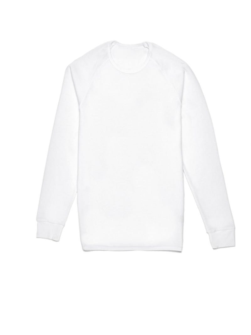 Traders White Waffle Knit Thermal T Shirt
