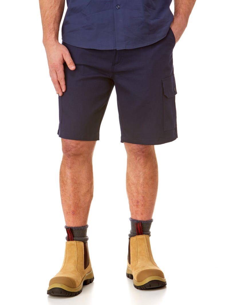 Lowes Drill Cargo Shorts Navy Lowes Menswear