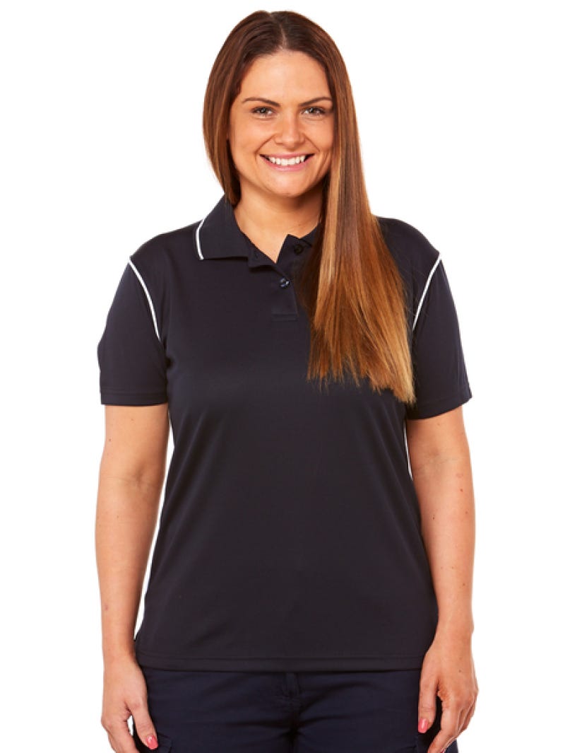 Lowes Ladies Short Sleeve Navy Corporate Polo Australia Lowes