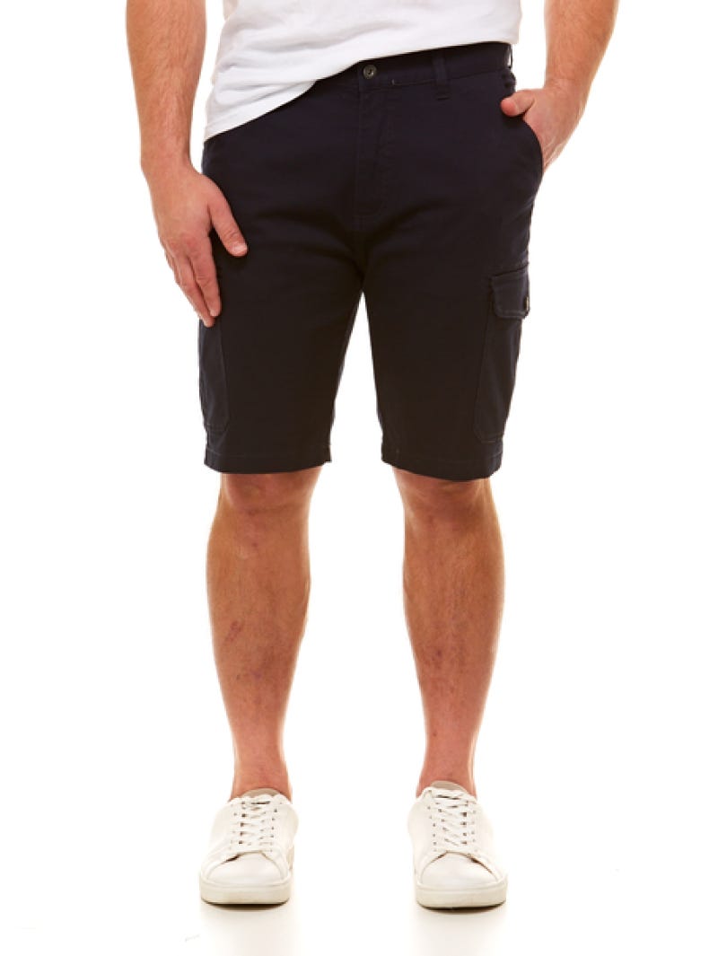 Traders Navy Twill Cargo Stretch Shorts Lowes Menswear