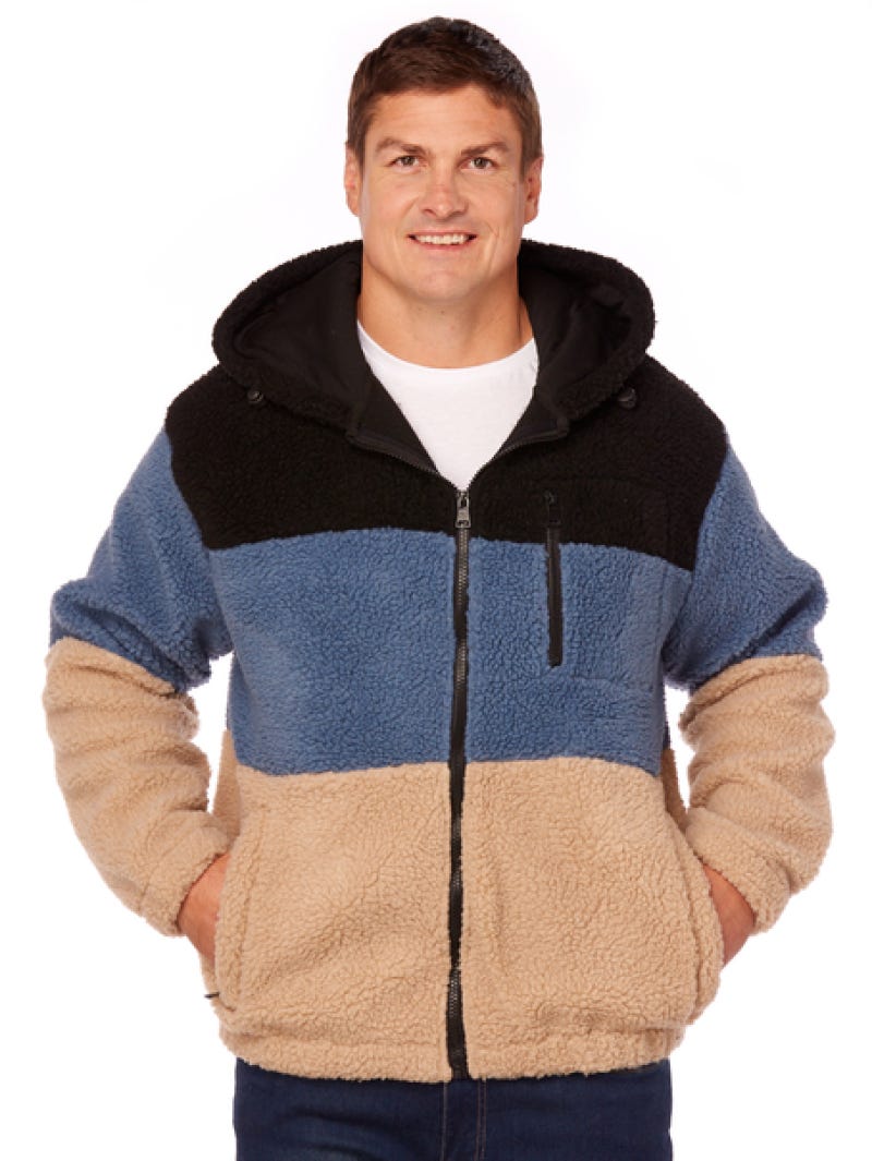 Zip online teddy jacket