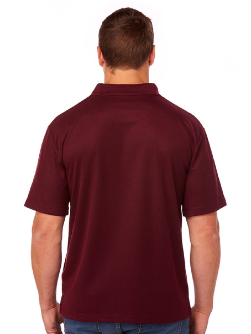 Lowes Plain Burgundy Polo Top With Pocket Australia Lowes